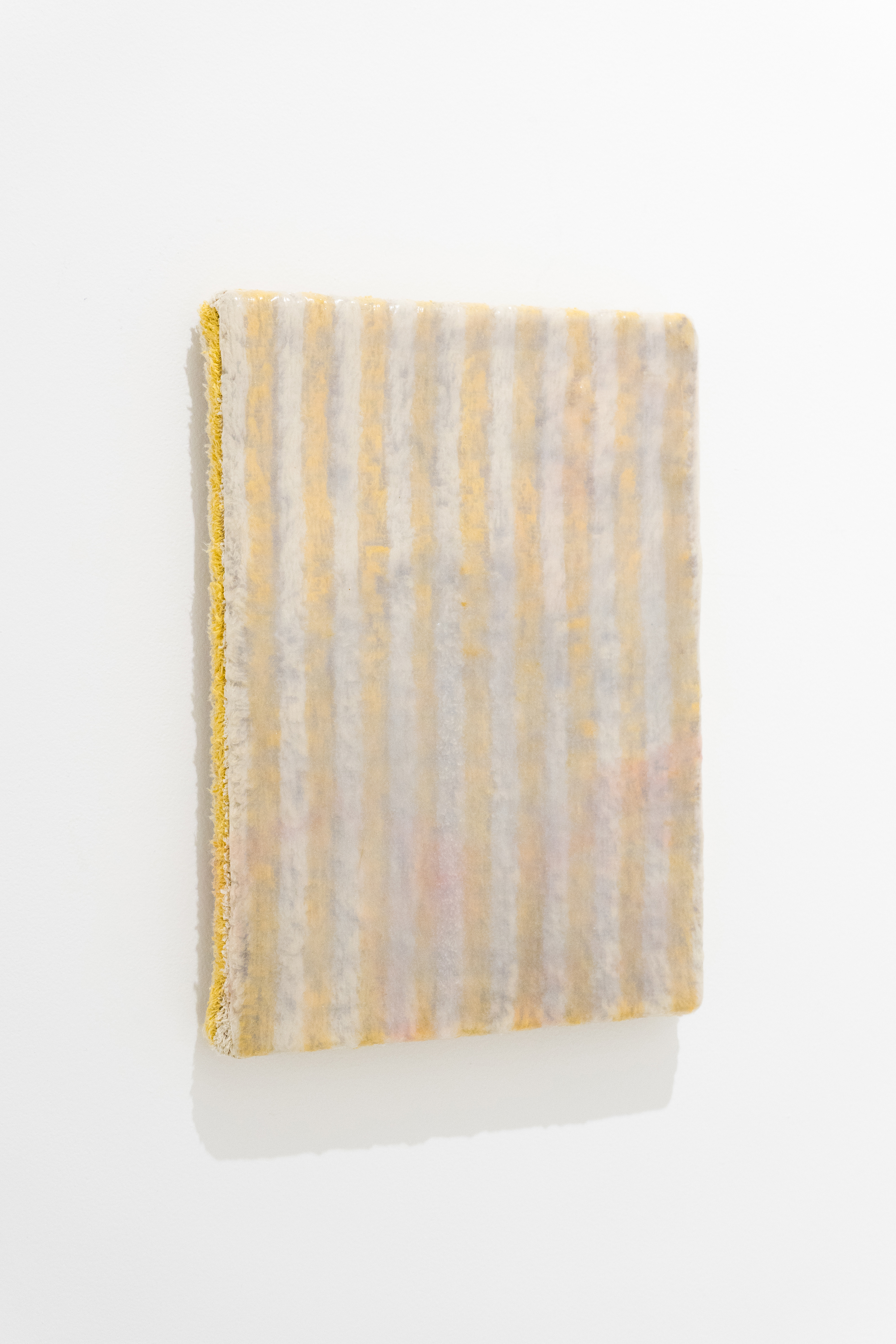Joel Kirkham, Throwing in the Towel(Again), 2018, towel, glue and varnish.